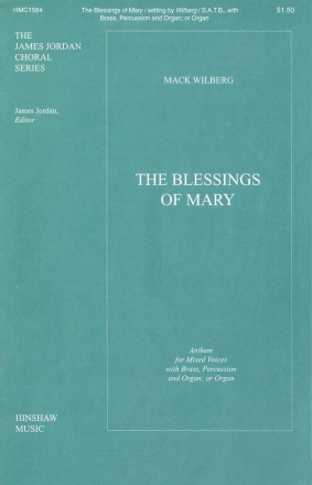 The Blessings Of Mary SATB and Organ Chorpartitur