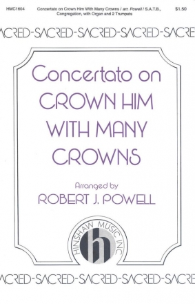 George J. Elvey, Crown Him With Many Crowns SATB, Organ and Trumpet Chorpartitur