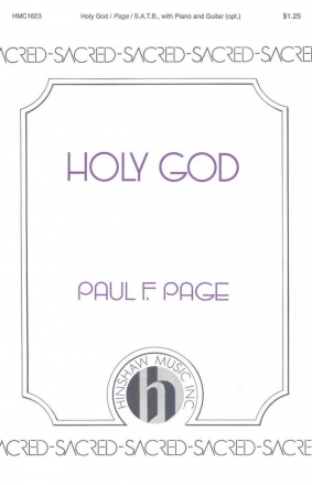 Paul F. Page, Holy God SATB, Piano, Guitar Optional Chorpartitur