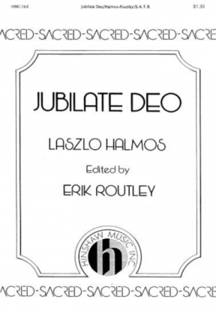 Lszl Halmos, Jubilate Deo SATB a Cappella Chorpartitur