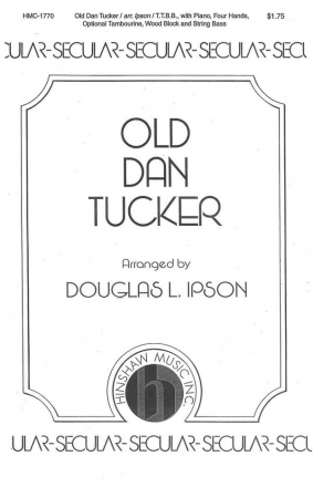 Old Dan Tucker TTBB, Piano [Four Hands] Chorpartitur