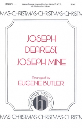 Joseph Dearest, Joseph Mine SATB, Keyboard, Oboe Chorpartitur