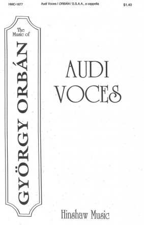 Gyrgy Orbn, Audi Voces SSAA a Cappella Chorpartitur