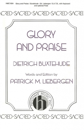 Dietrich Buxtehude, Glory And Praise SATB, Keyboard, Optional Flute Chorpartitur