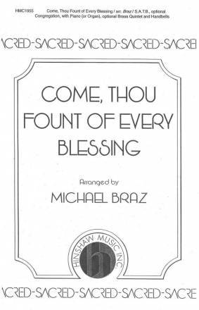 Come Thou Fount Of Every Blessing SATB and Keyboard Chorpartitur