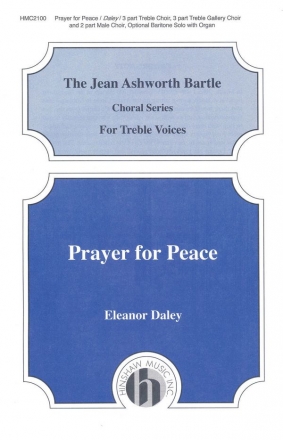 Eleanor Daley, Prayer For Peace 2-Part Male Choir and Brass, Organ Chorpartitur