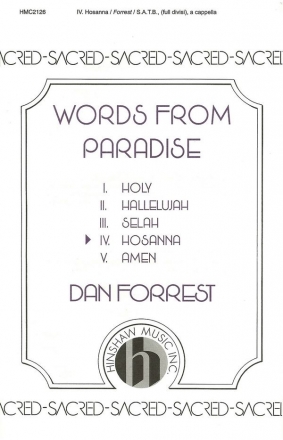 Dan Forrest, Hosanna SATB Divisi a Cappella Chorpartitur