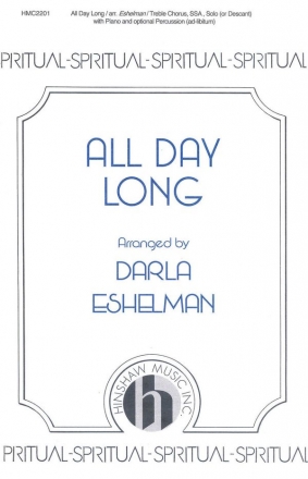 All Day Long 3-Part Choral, Piano and Percussion Chorpartitur