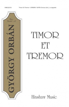 Timor Et Tremor for mixed choir a cappella score