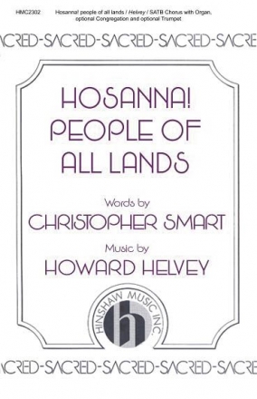 Howard Helvey, Hosanna! People Of All Lands SATB, Organ and Trumpet Chorpartitur