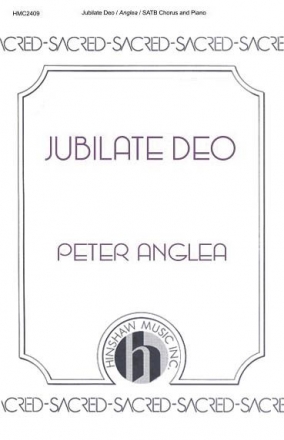 Jubilate Deo for mixed chorus and piano vocal score (la)