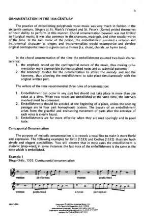 Choral Ornamentation  Chorpartitur