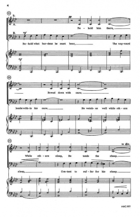 Clara H. Scott, Open My Eyes SATB and Keyboard Chorpartitur