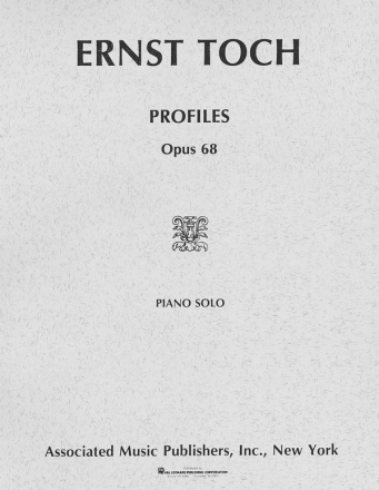 Ernst Toch, Profiles, Op. 68 Klavier Buch