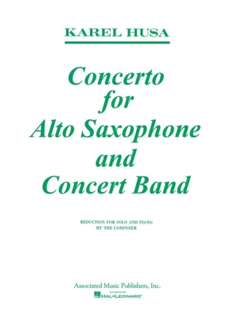 Concerto  for alto saxophone and concert band reduction for alto sax solo and piano