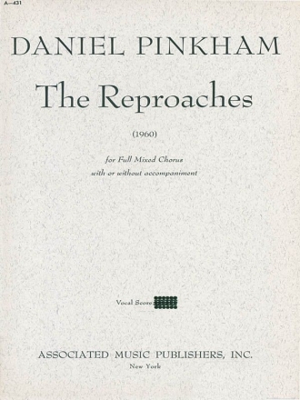 Daniel Pinkham, The Reproaches SATB Chorpartitur