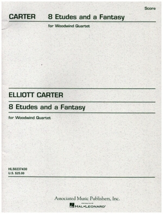 8 Etudes and a Fantasy for flute, oboe, clarinet and bassoon score