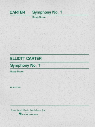 Elliott Carter, Symphony No.1 Orchestra Partitur