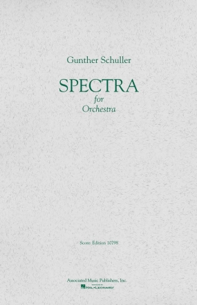 Gunther Schuller, Spectra (1958) Orchestra Partitur