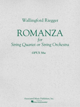 Wallingford Riegger, Romanza, Op. 56a Orchestra Stimmen-Set