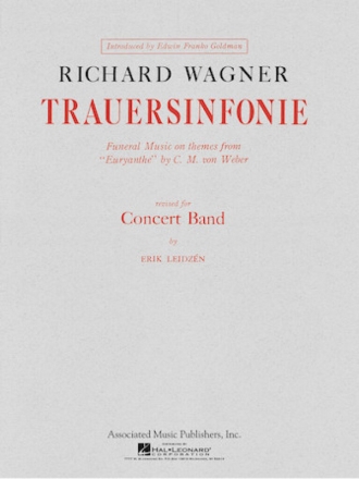 Richard Wagner, Trauersinfonie For Concert Band Concert Band Partitur