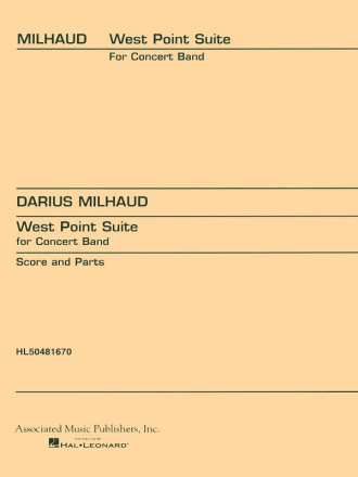 Darius Milhaud, West Point Suite Concert Band Partitur + Stimmen