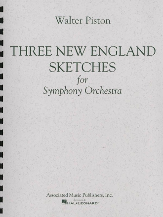 Walter Piston, Three New England Sketches Orchestra Partitur