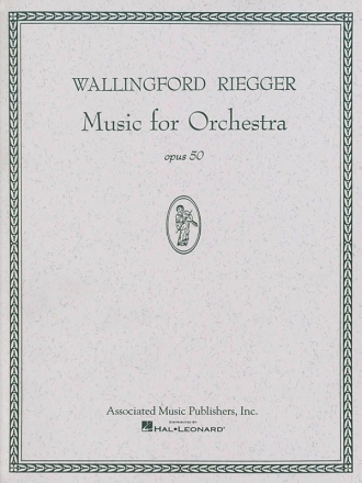 Wallingford Riegger, Music for Orchestra, Op. 50 Orchestra Partitur