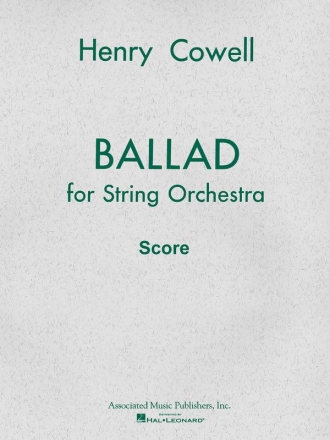 Henry Cowell, Ballad (1954) Orchestra Partitur