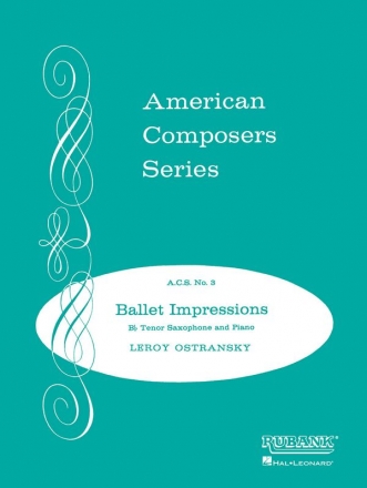 Leroy Ostransky, Ballet Impressions Tenorsaxophon und Klavier Buch