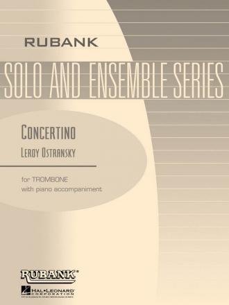 Leroy Ostransky, Concertino for Trombone and Piano Posaune Buch