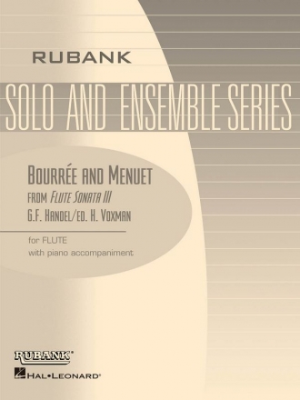 Georg Friedrich Hndel, Boure and Menuet from Flute Sonata No. 3 Flte und Klavier Buch