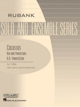 H.A. VanderCook, COLOSSUS - Air and Variations Tuba und Klavier Buch