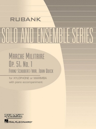 Franz Schubert, Marche Militaire Op. 51 No 1 Marimba and Piano Buch