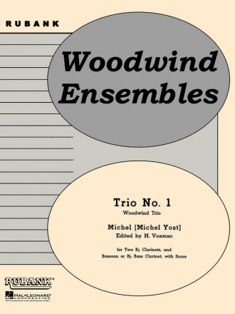 Michel Yost, Trio No. 1 Woodwind Trio Buch