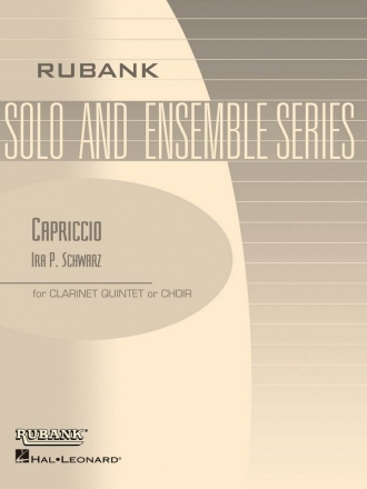 Ira P. Schwarz, Capriccio - Clarinet Quintets Clarinet Section Buch