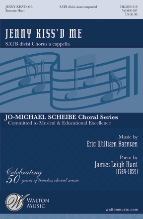 Eric William Barnum, Jenny Kiss'd Me SATB a Cappella Chorpartitur