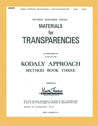 Kodly Approach Vocal Buch