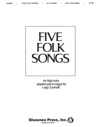 Five Folk Songs High Voice Buch