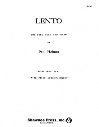 Paul Holmes, Lento Tuba und Klavier Buch