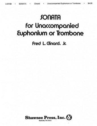 Fred L. Clinard, Jr., Sonata Euphonium Buch