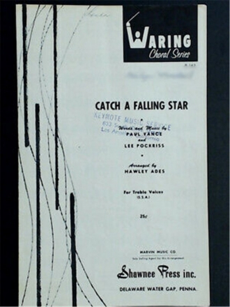 Catch a Falling Star SATB Chorpartitur