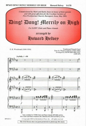 Ding Dong! Merrily on High SATB Chorpartitur