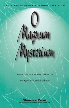 Toms Luis de Victoria, O Magnum Mysterium SATB Chorpartitur