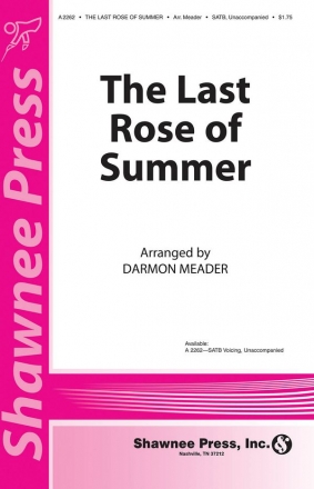 The Last Rose of Summer SATB Chorpartitur