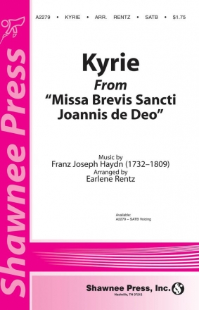 Franz Joseph Haydn, Kyrie (from Missa Brevis Sancti Joannis de Deo) SATB Chorpartitur