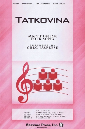 Tatkovina SATB and Violin Chorpartitur