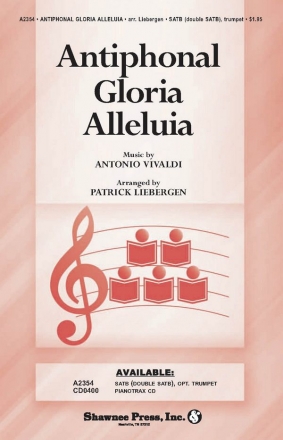 Antonio Vivaldi, Antiphonal Gloria Alleluia SATB Chorpartitur