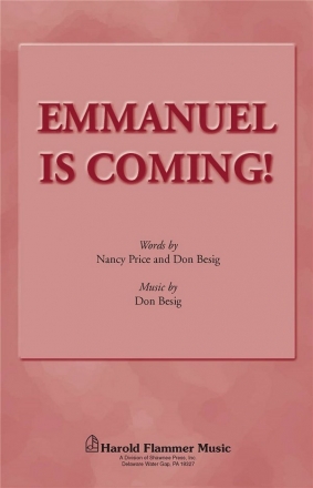 Don Besig_Nancy Price, Emmanuel Soon Will Appear SATB Chorpartitur