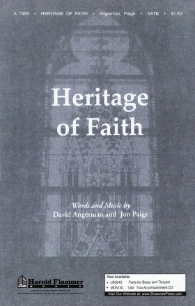 David Angerman_Jon Paige, Heritage of Faith SATB Chorpartitur